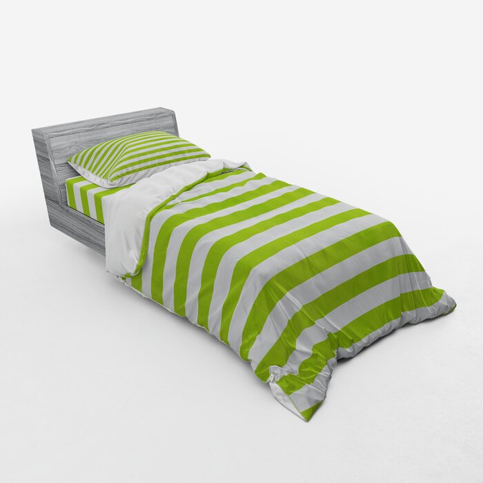 East Urban Home Lime Green Duvet Cover Set Wayfair