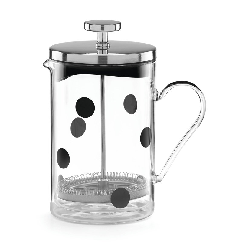 Kate Spade New York All In Good Taste Deco Dot Glass French Press Wayfair