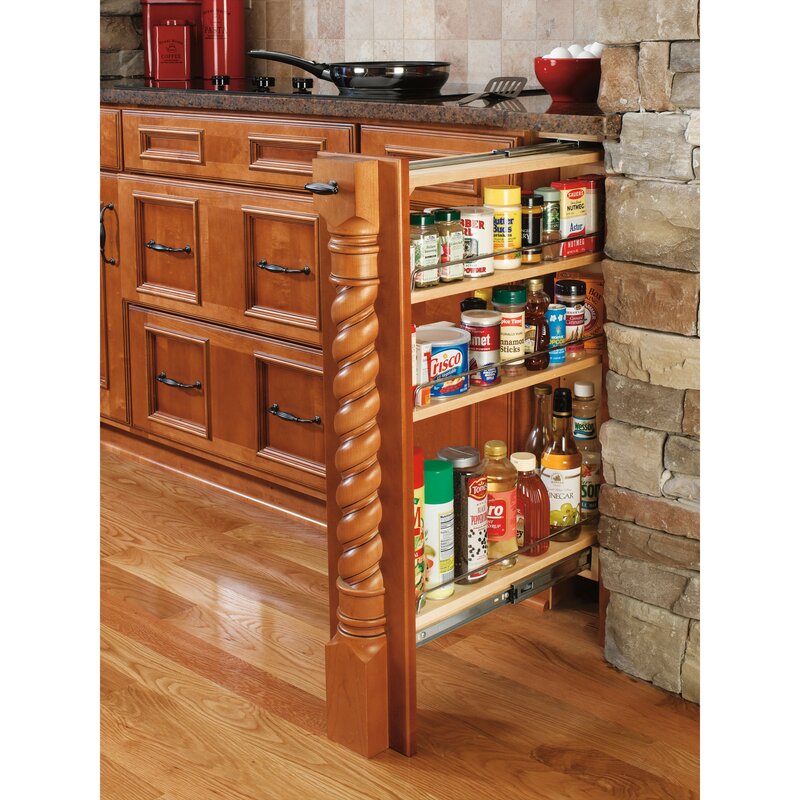 Rev A Shelf Base Cabinet Filler Pull Out Pantry Reviews Wayfair