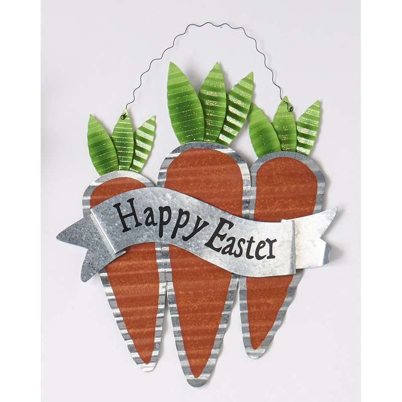 Metal Carrot Hanging Wall Décor