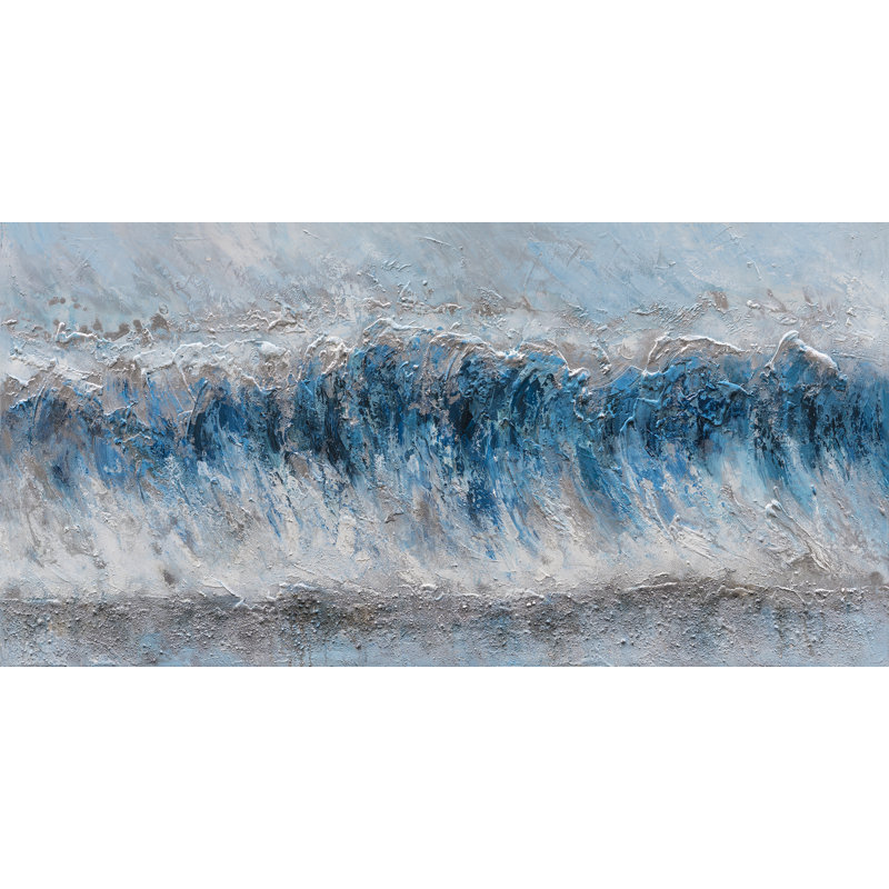 Highland Dunes Tidal Waves Oil Painting Print On Wrapped Canvas