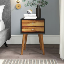 Light wood nightstand set of 2 Clearance