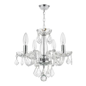 Weisser 4-Light Crystal Chandelier