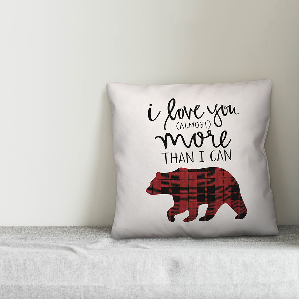 bear throw pillow