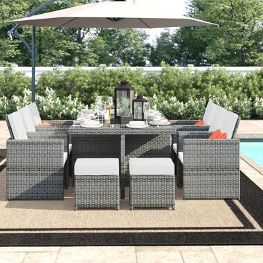 heyman 4 piece dining set with cushions