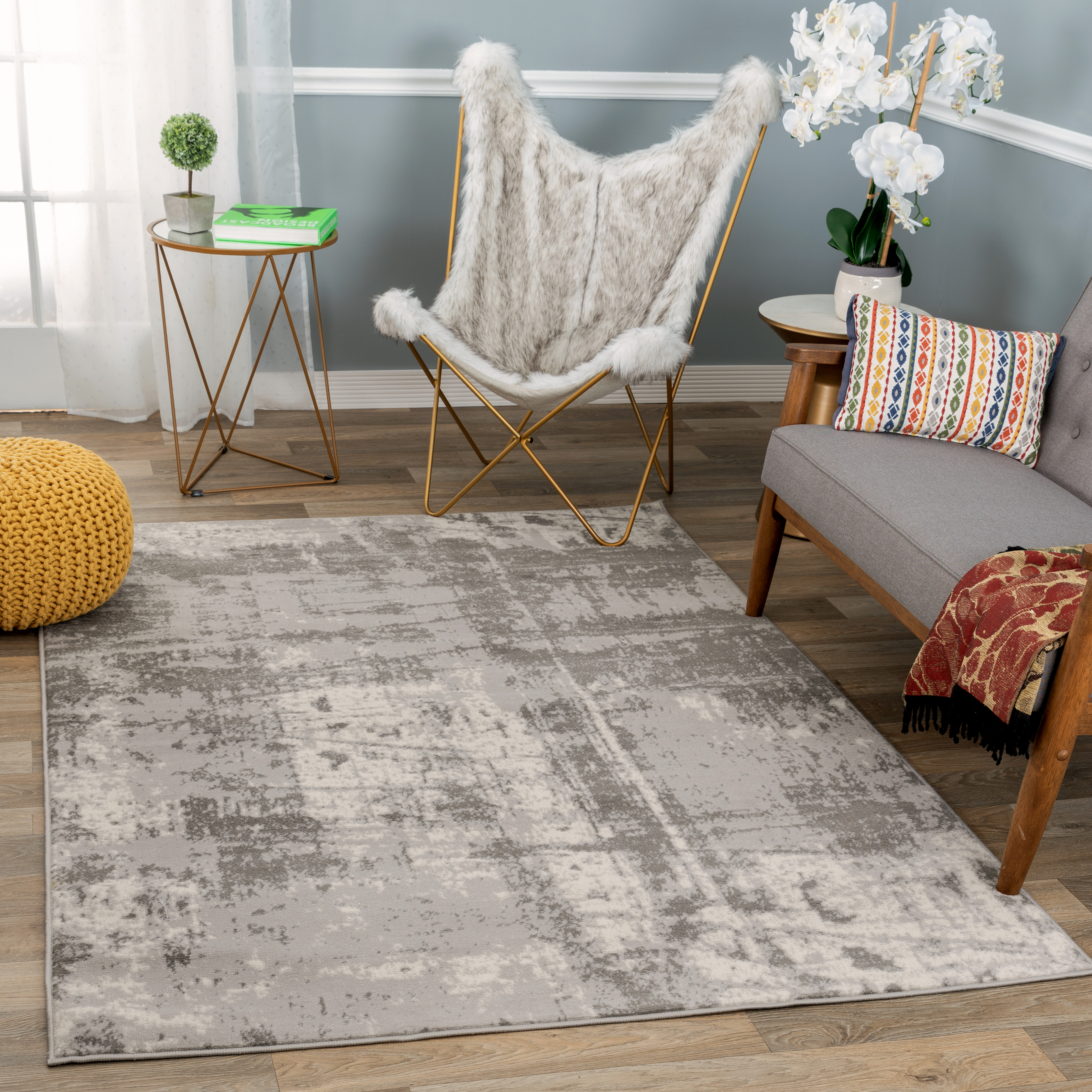 17 Stories Contemporary Oblique Modern Loom Grey Rug Reviews Wayfair 17 Stories Contemporary Oblique Modern