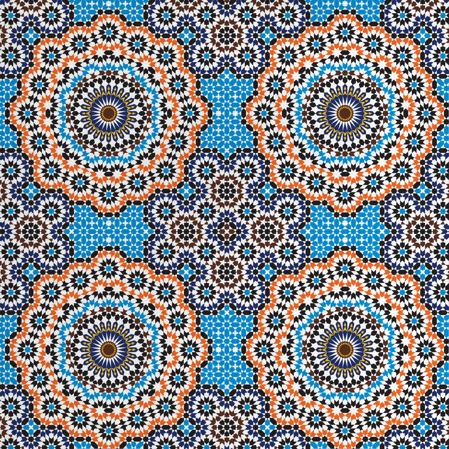 MC-502A Soimoi Fabric Tiles Moroccan Printed Fabric 1 Yard 
