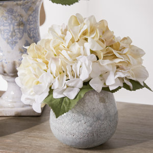 Faux White Hydrangea