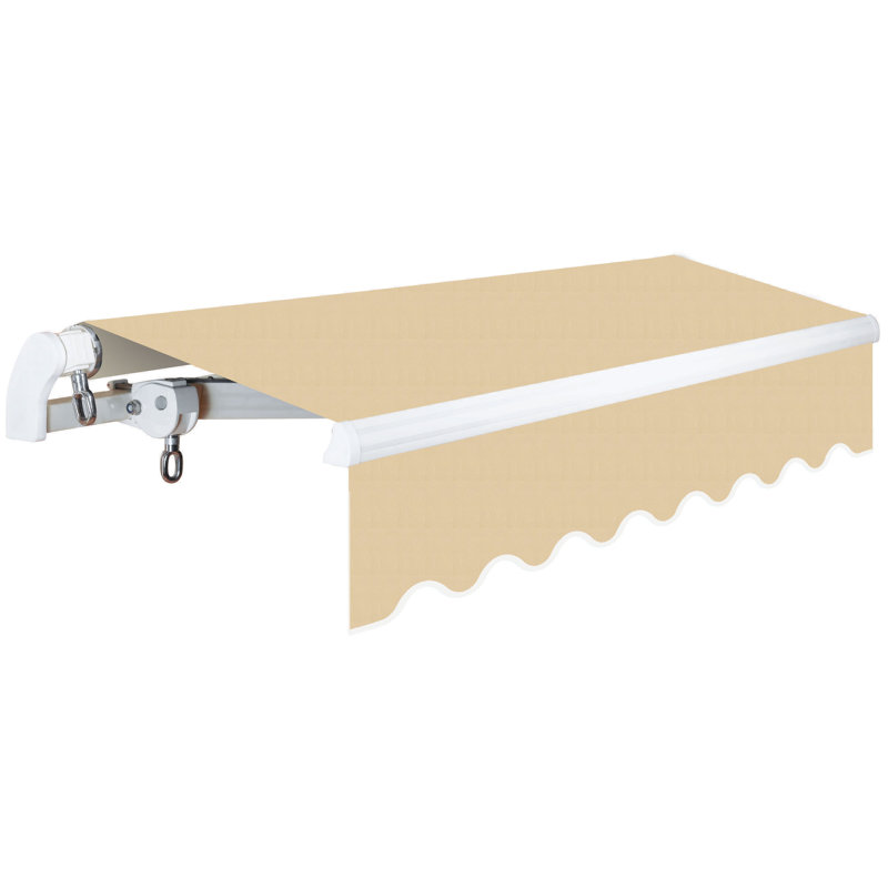 S Slim Series 10 ft. W x 8 ft. D Retractable Patio Awning
