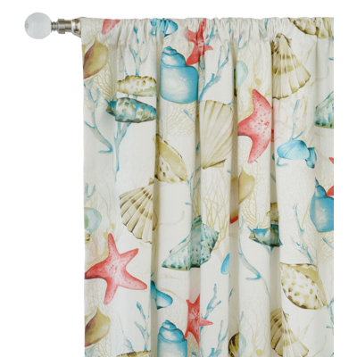 Sumba Rod Pocket Single Curtain Panel Eastern Accents Size Per