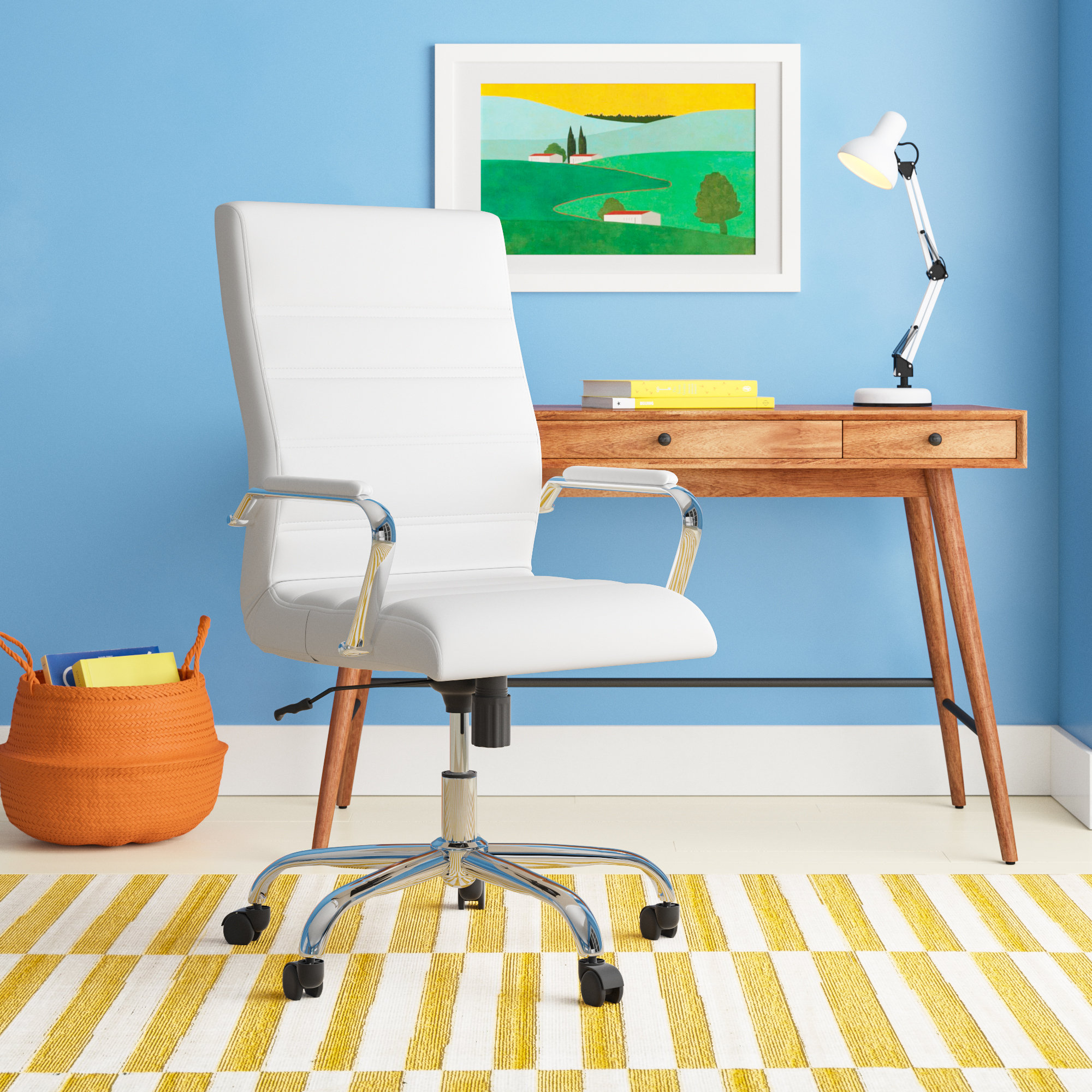 rolling chair with back