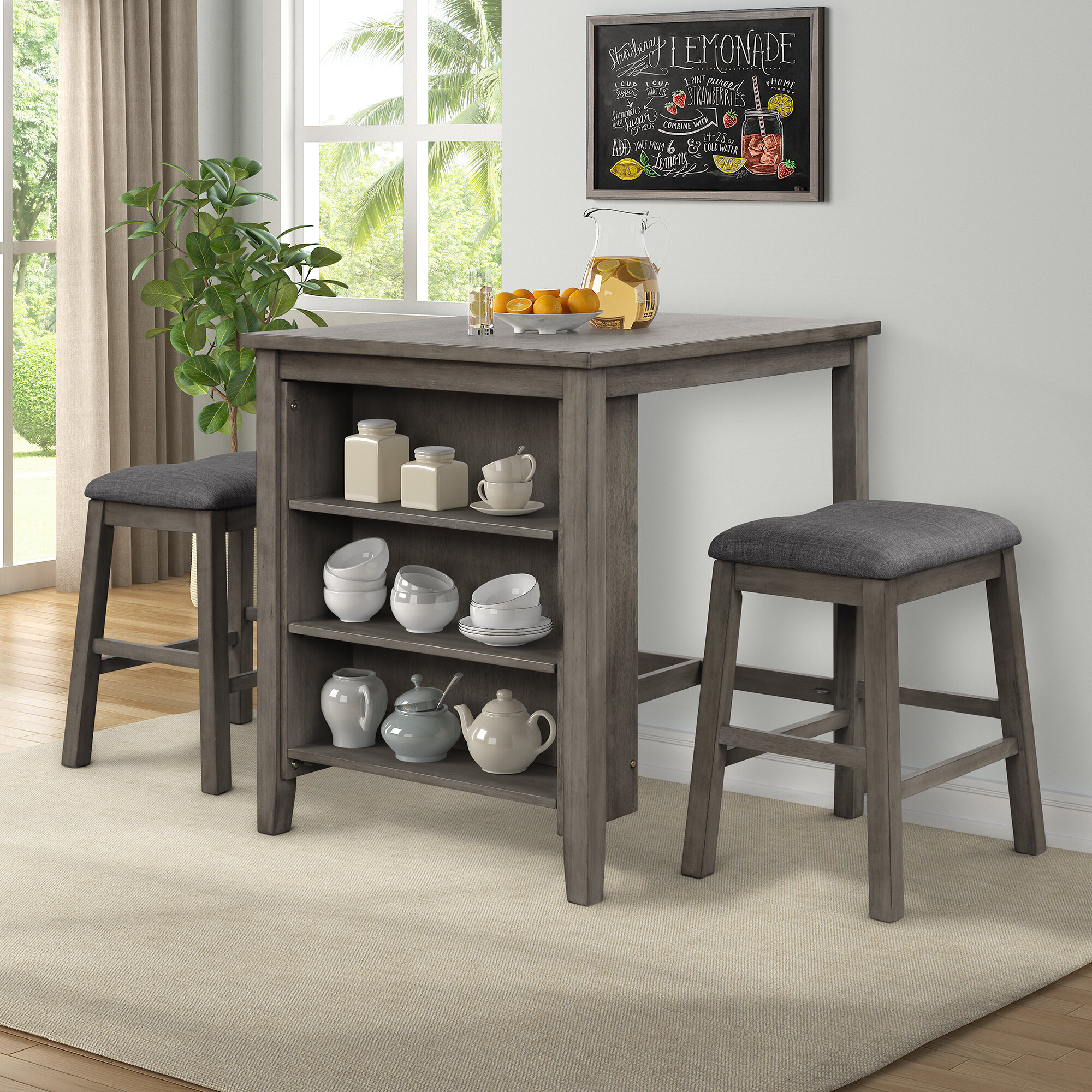 2 seater counter height table