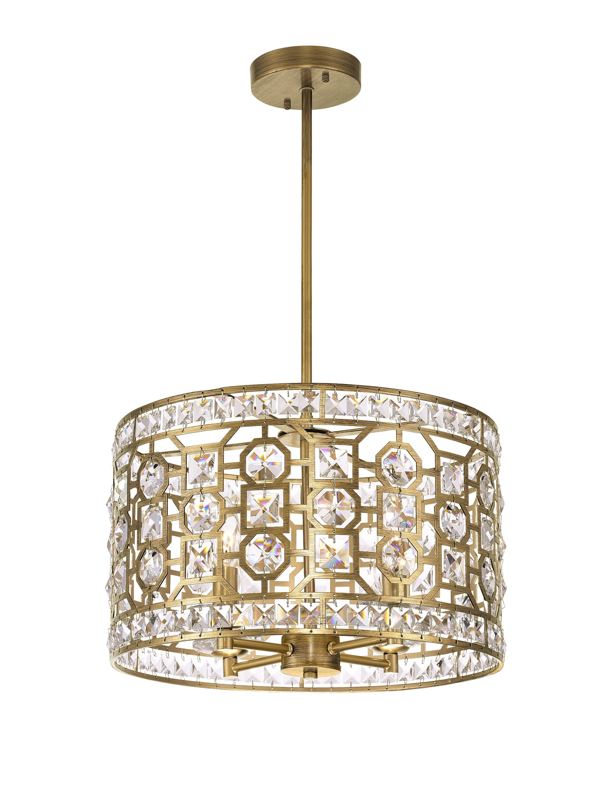 Sears 4 Light Drum Chandelier Sears 4 Light Drum Chandelier