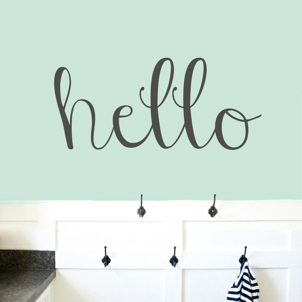 SweetumsWallDecals Hello Wall Decal Wayfair