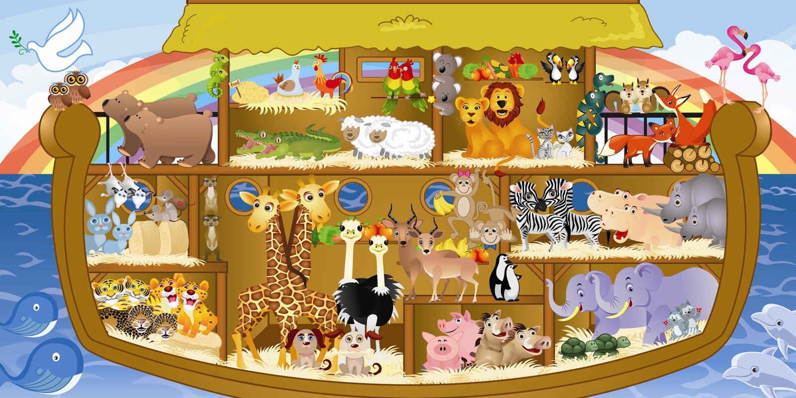 Noah s Ark Hanging Wall Mural