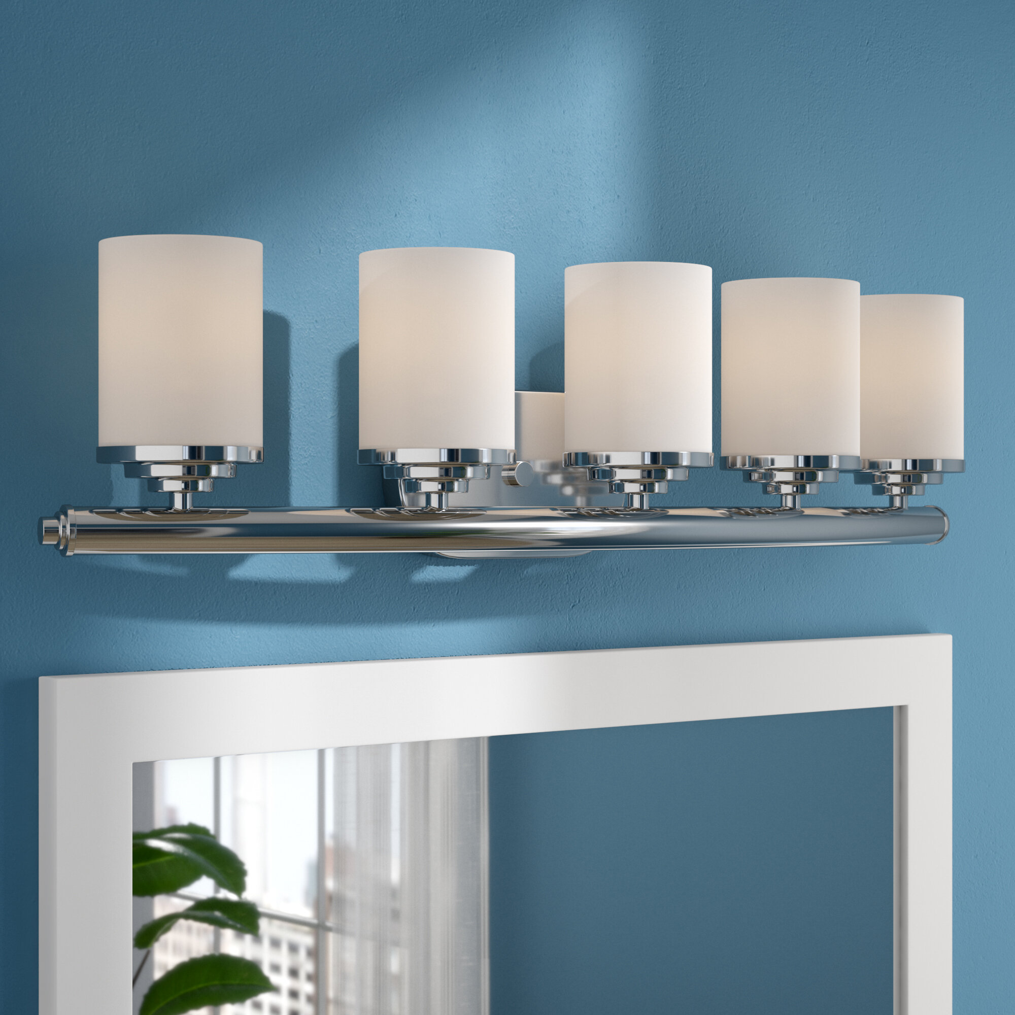 Latitude Run Huntington 5 Light Dimmable Vanity Light Reviews Wayfair