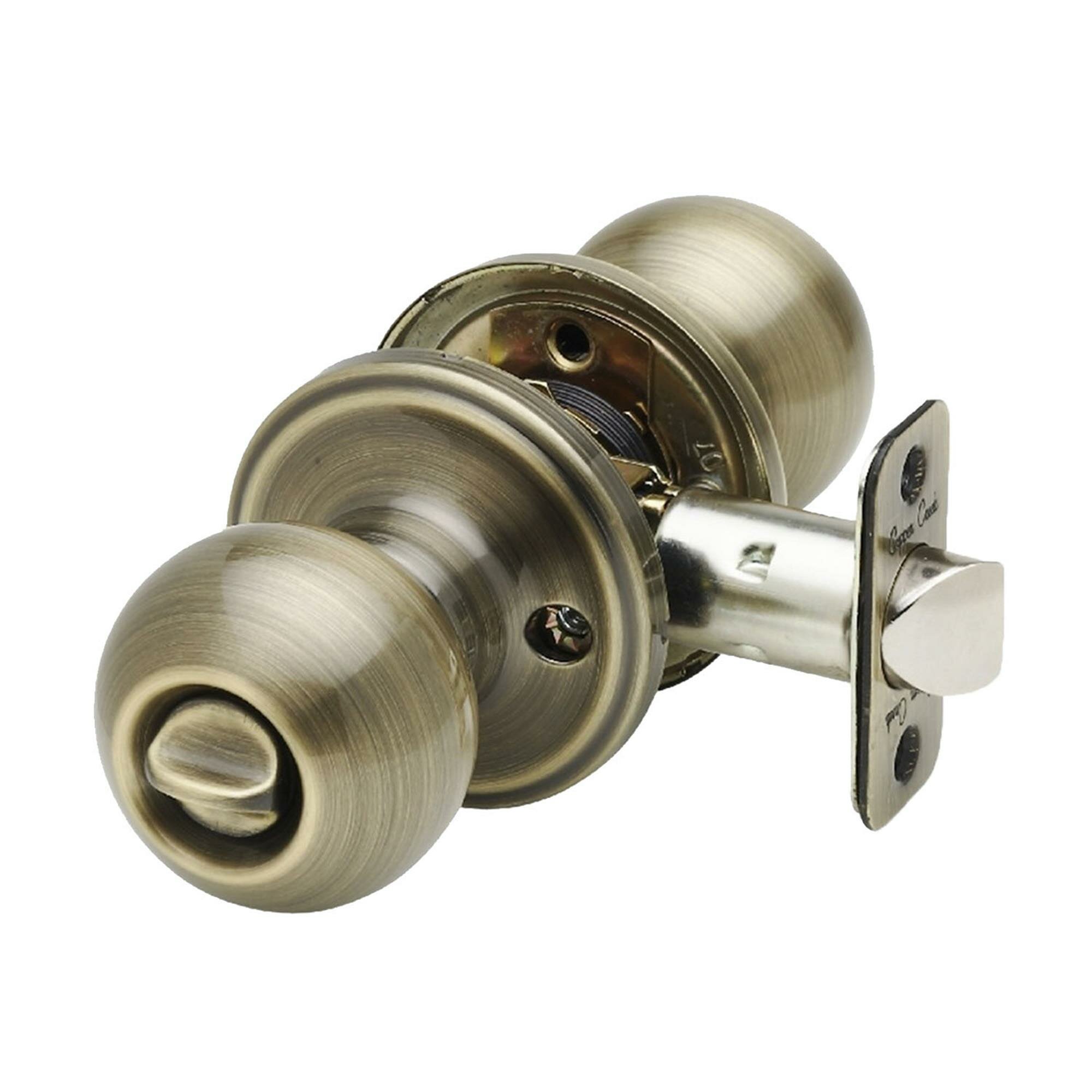 Solid Polished Brass Round Ball Door Knobs