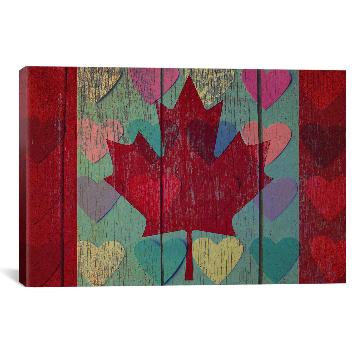 Winston Porter Canada Flag 4 Graphic Art On Canvas Wayfair Ca