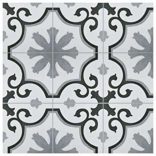 Floor Tile You Ll Love Wayfair Nouvelle 12 38 X Ceramic Field Tile In Gray White