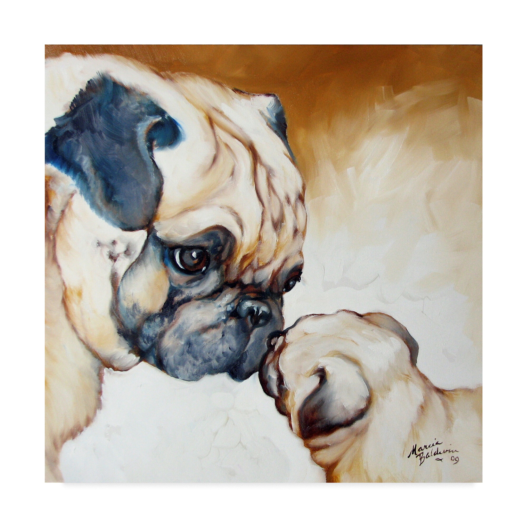 wave painting pugs