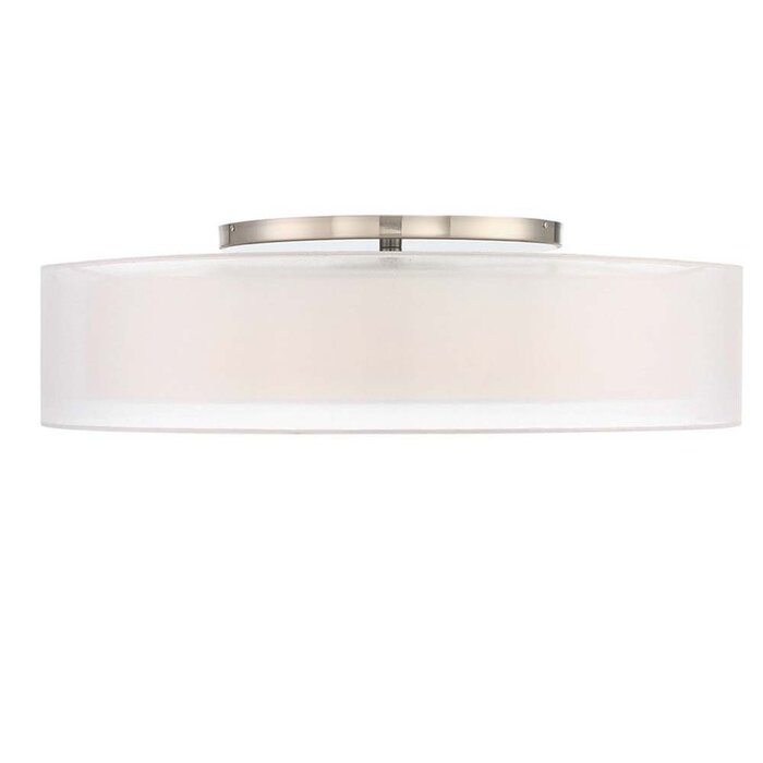 Metropolis 1 Light Led Semi Flush Mount