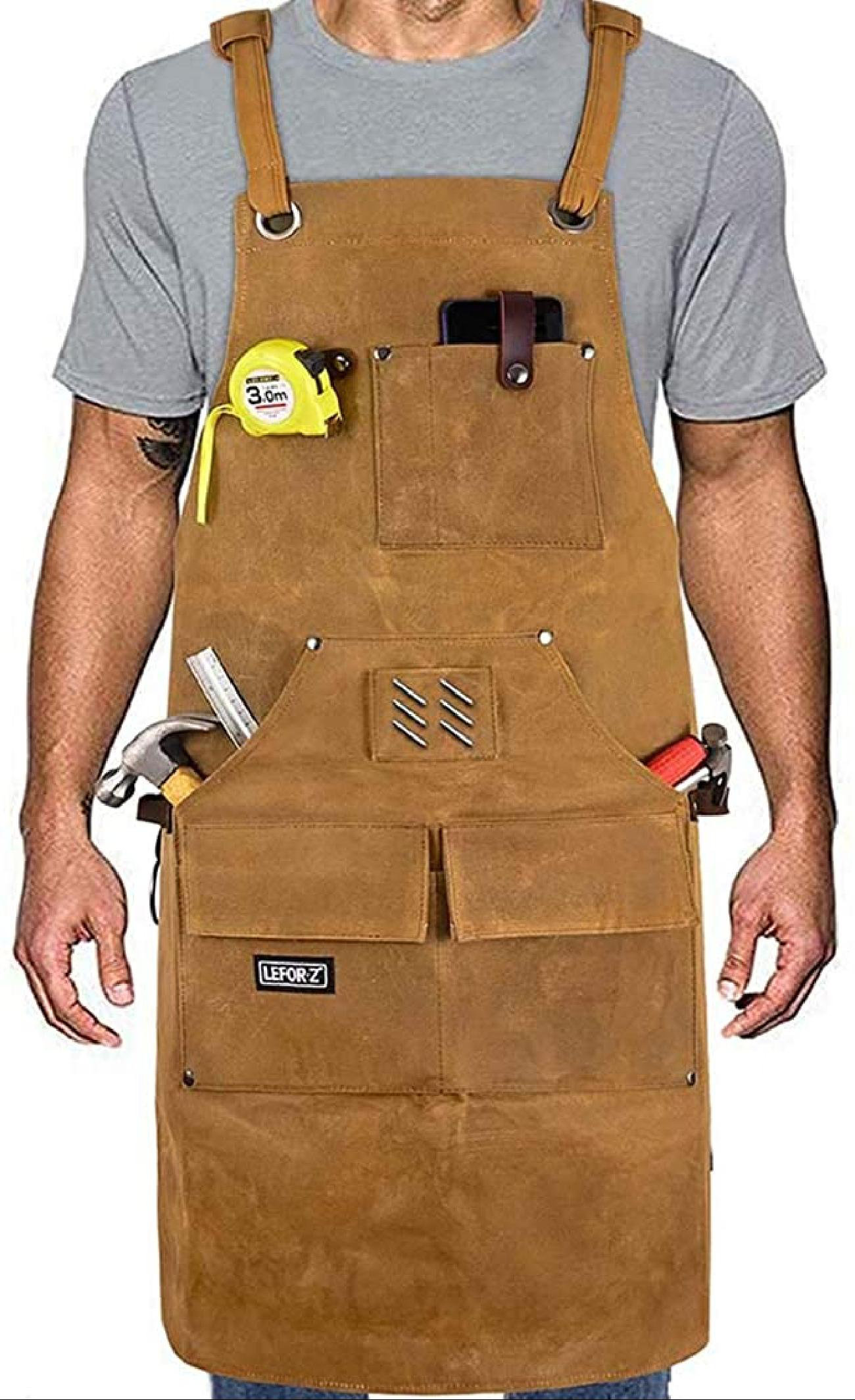Tool Apron Utility Apron Tools Apron Shop Apron for Carpenters Woodworkers 