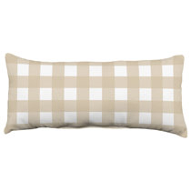 beige buffalo check pillows