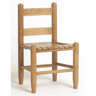 child's unfinished wooden chair