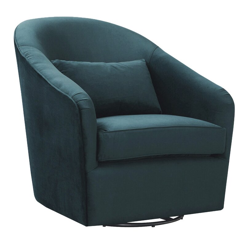 Latitude Run® Arlea High-Back Swivel Barrel Chair & Reviews | Wayfair