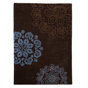 Columban Hand-Tufted Chocolate Area Rug