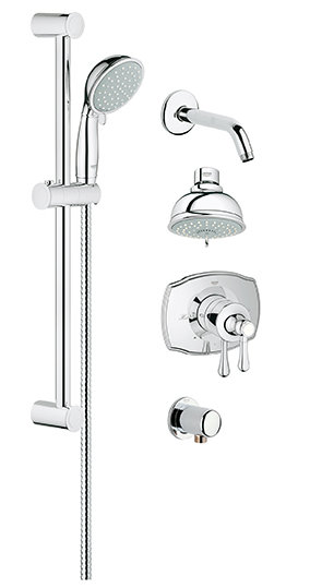 Grohe Grohflex Pressure Balance Adjule Shower Head Complete Grohe Grohflex Pressure Balance Adjule Shower Head Complete System Reviews Wayfair