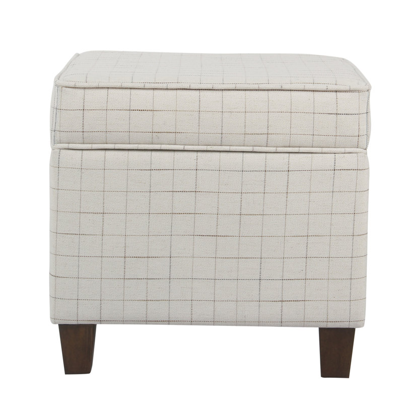 George Oliver Carrol Windowpane Storage Ottoman Reviews Wayfair