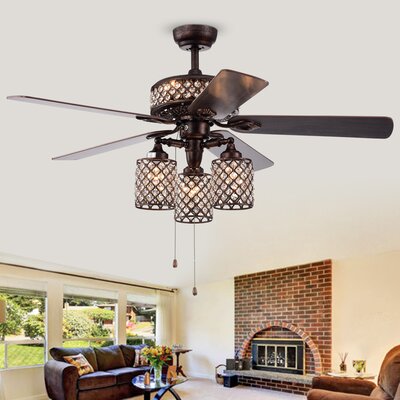 52 Deleon 5 Blade Ceiling Fan House Of Hampton