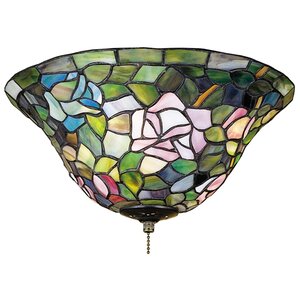 Tiffany Rosebush 3-Light Flush Mount