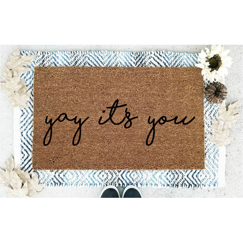 Winston Porter Millheim Yay It's You Coir 30 in. x 18 in ...