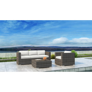 Gilleland 3 Piece Sofa Set with Sunbrella Cushion