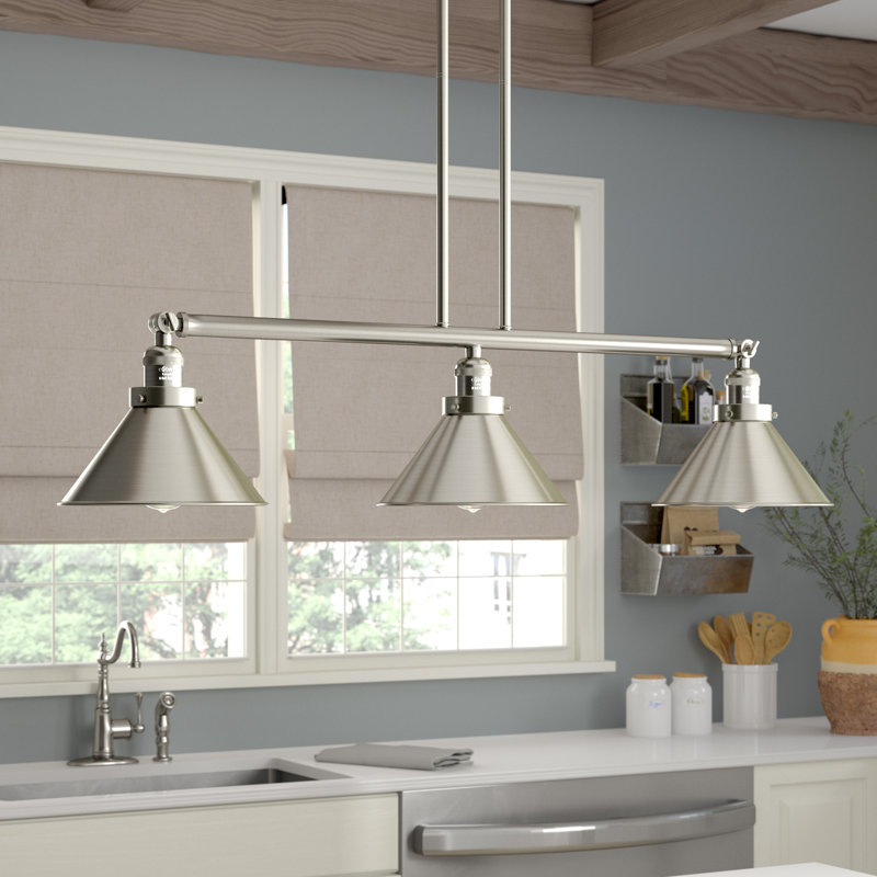 Laurel Foundry Modern Farmhouse Stonecrest 3 Light Kitchen Island