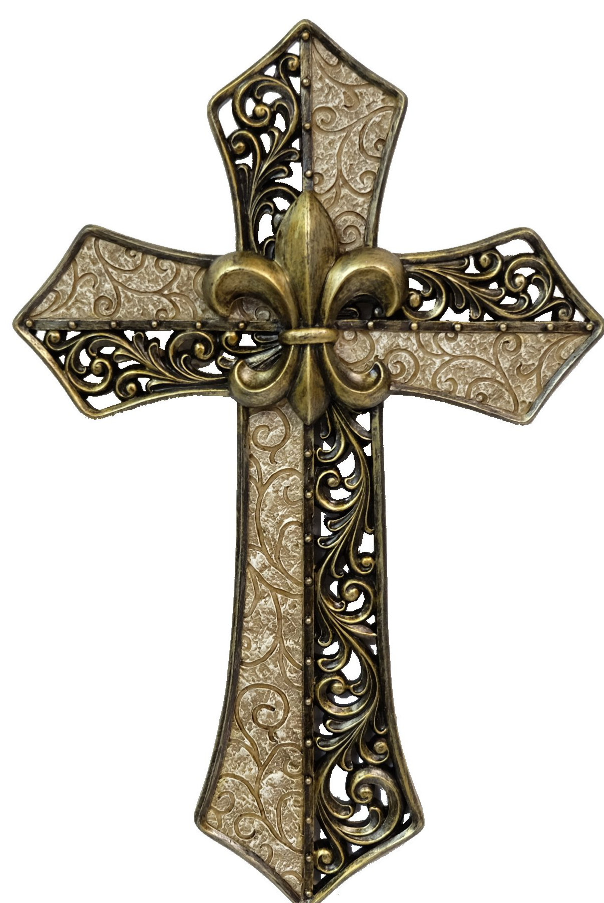Fleur De Lis Living Hollow Scrolled Cross Wall Décor Wayfair Fleur De Lis Living Hollow Scrolled