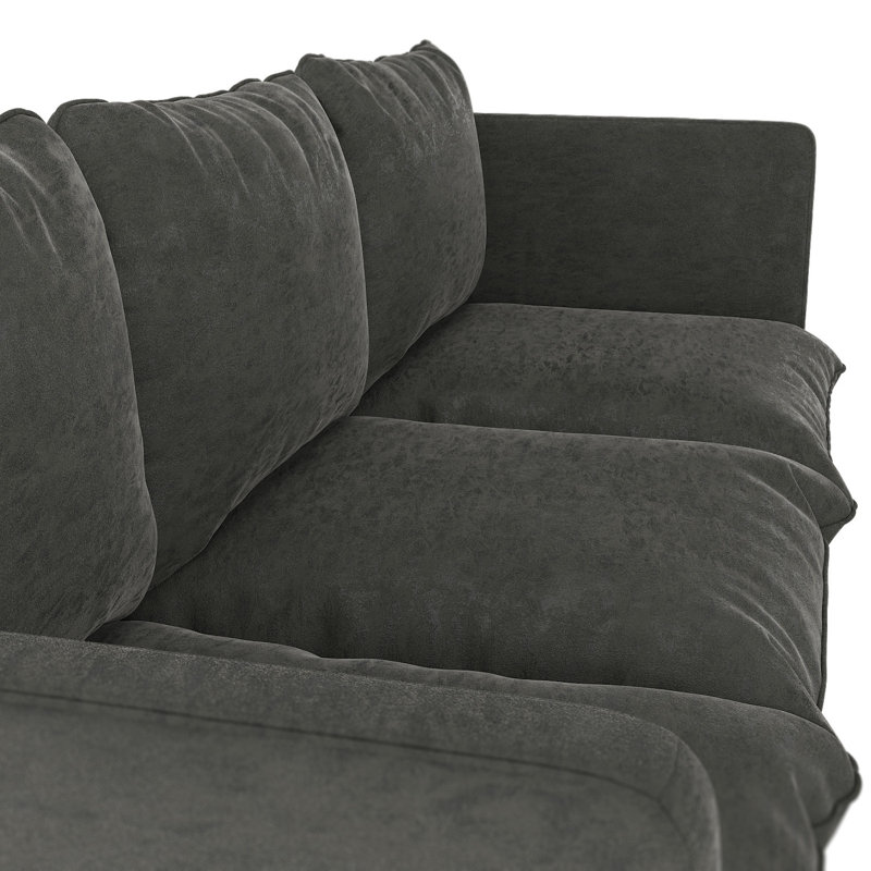 Cowgill Micro Suede Sofa Allmodern Cowgill Micro Suede Sofa
