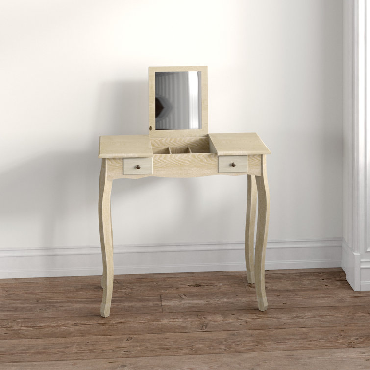 narrow mirrored dressing table