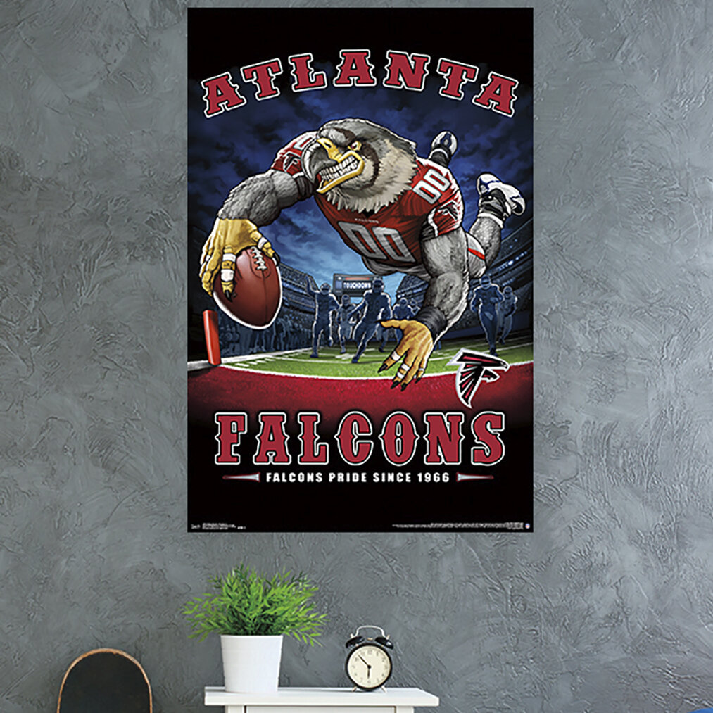 Trends International Atlanta Falcons End Zone Paper Print Wayfair