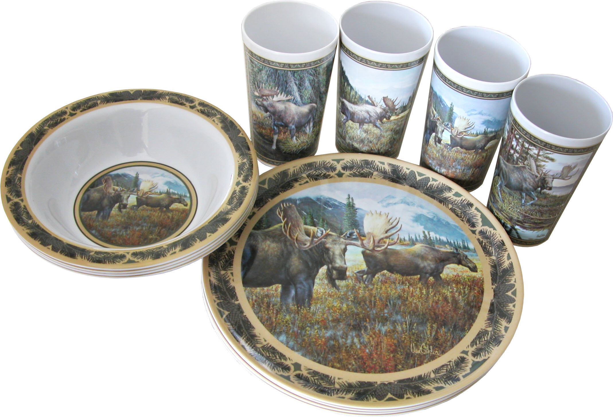 moose dinner plates