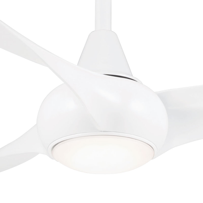 52 Wave 3 Blade Led Ceiling Fan With Remote Light Kit Included