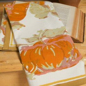 Pumpkin Orange Yellow Tea Towel (Set of 3)