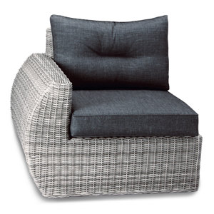 Linkes Anbausofa Sara mit Kissen von Kampen Living