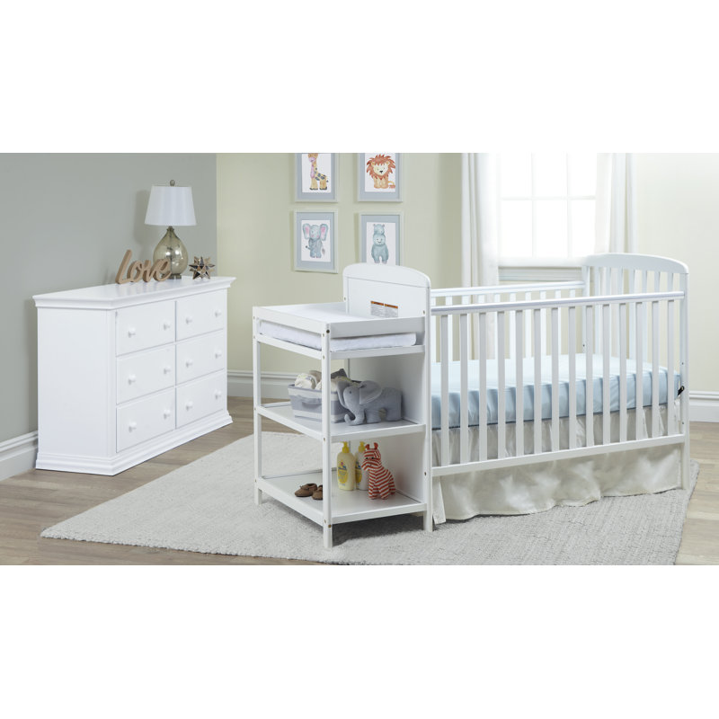 delta mason crib and changer