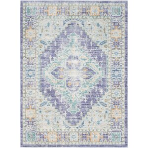 Fields Purple / Green Area Rug