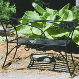 Black Wrought Iron Bench Wayfair