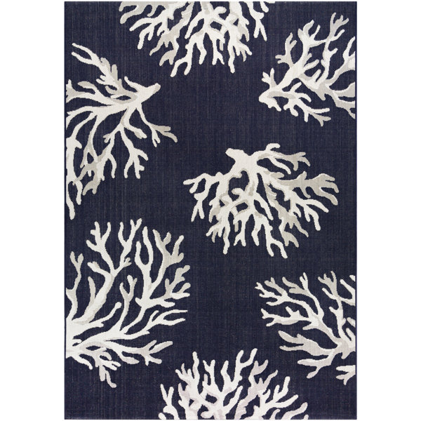 Highland Dunes Mitchell Coral Navy Blue Indoor Outdoor Area Rug Reviews Wayfair Textiles, rugs, pillows, wallpaper, and home love this combo. mitchell coral navy blue indoor outdoor area rug