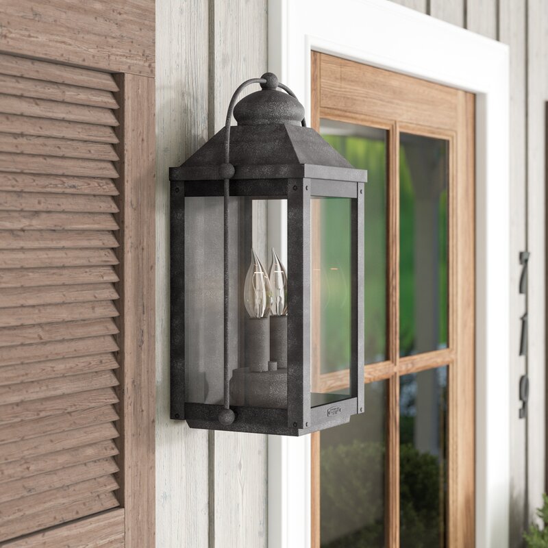 August Grove Dulcie 2-Light Outdoor Wall Lantern | Wayfair